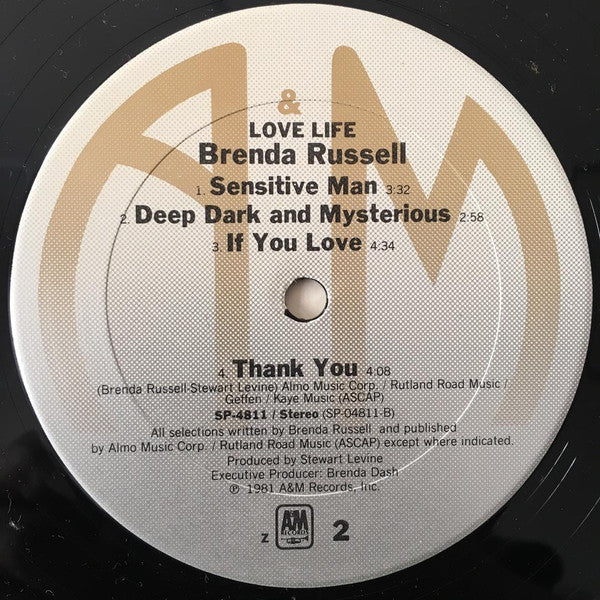 Brenda Russell (2) : Love Life (LP, Album, Z -)