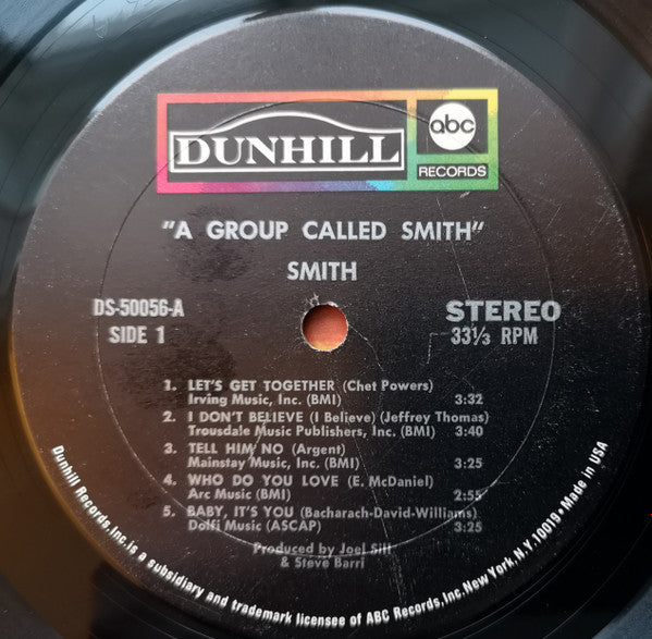 Smith (3) : A Group Called Smith (LP, Album, Mon)