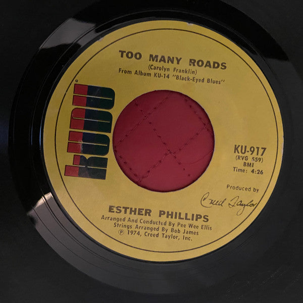 Esther Phillips : Justified / Too Many Roads (7")