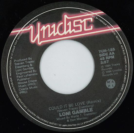 Loni Gamble : In Love For The First Time / Could It Be Love (Remix) (7", Single)