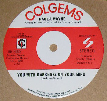 Paula Wayne : You With Darkness On Your Mind (7")