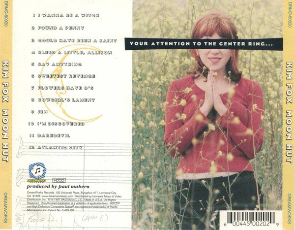Kim Fox : Moon Hut (CD, Album, Promo)