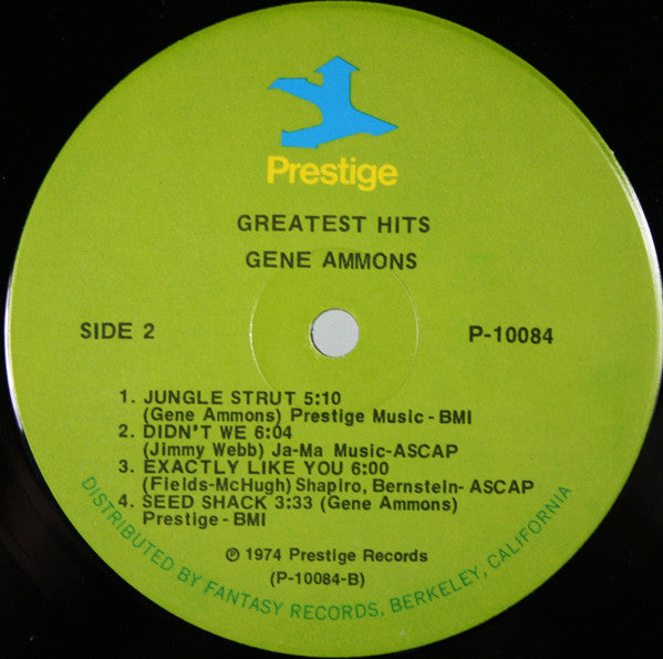 Gene Ammons : Greatest Hits (LP, Comp, Ind)