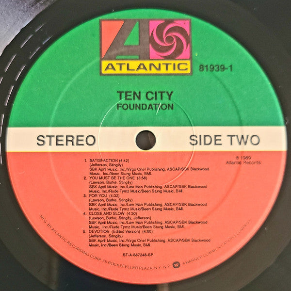 Ten City : Foundation (LP, Album, Spe)