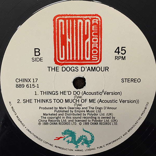 The Dogs D'Amour : Satellite Kid (12", Single)