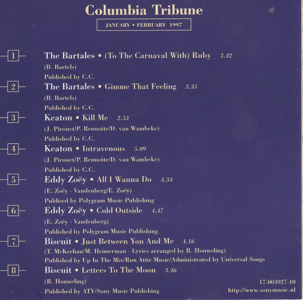 Various : Columbia Tribune January - February 1997 (CD, Comp, Promo)