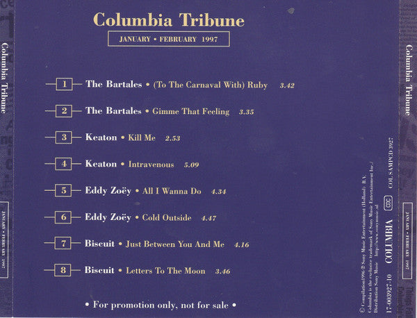Various : Columbia Tribune January - February 1997 (CD, Comp, Promo)