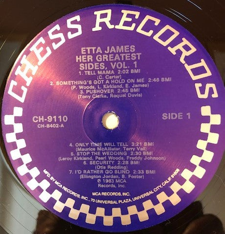 Etta James : Her Greatest Sides Vol. 1 (LP, Comp)