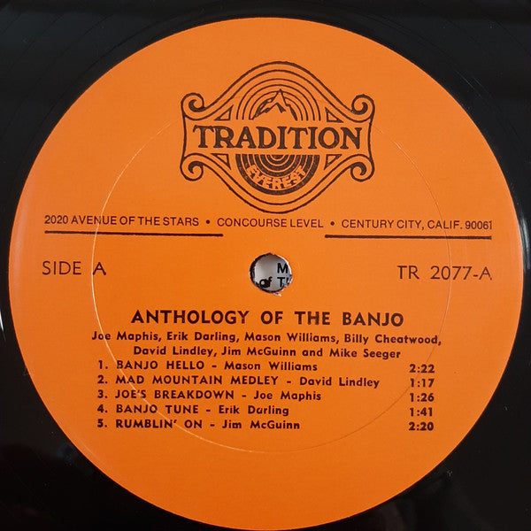 Various : Anthology Of The Banjo (LP, Comp)