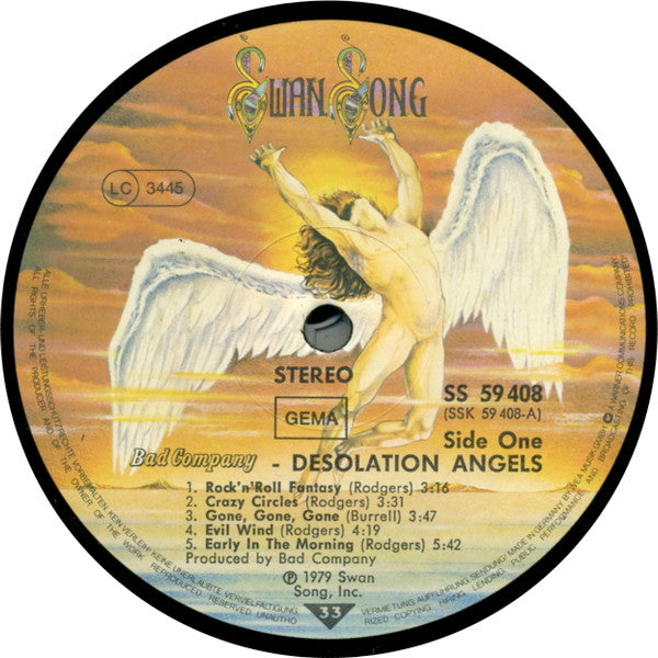 Bad Company (3) : Desolation Angels (LP, Album, Gat)