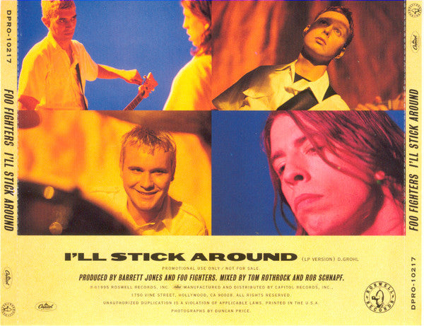 Foo Fighters : I'll Stick Around (CD, Single, Promo)