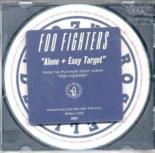 Foo Fighters : Alone + Easy Target (CD, Single, Promo)
