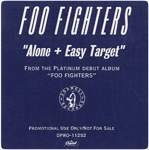 Foo Fighters : Alone + Easy Target (CD, Single, Promo)