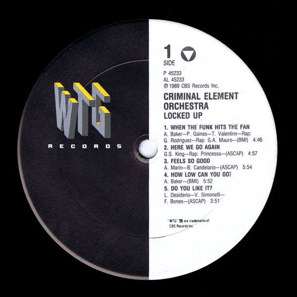 Criminal Element Orchestra : Locked Up (LP, Album)