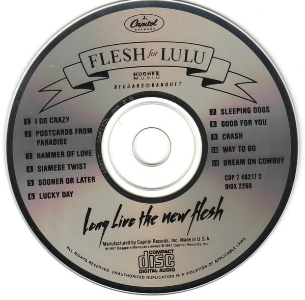 Flesh For Lulu : Long Live The New Flesh (CD, Album)