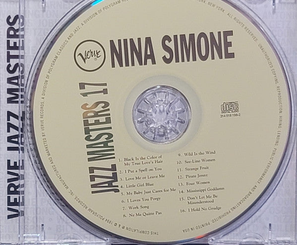 Nina Simone : Verve Jazz Masters 17 (CD, Comp, RE)