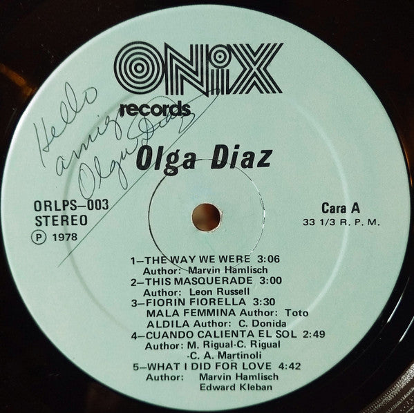 Olga Diaz (3) : Olga Diaz (LP)