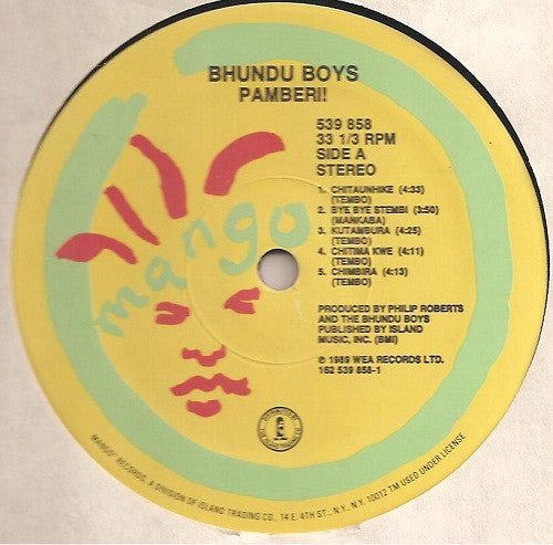 Bhundu Boys : Pamberi! (LP, Album, Ltd)