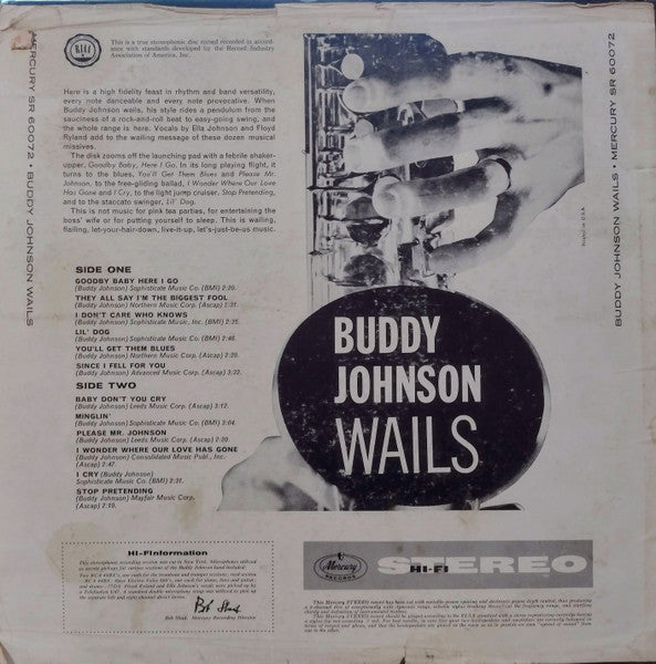 Buddy Johnson : Wails (LP, Album)