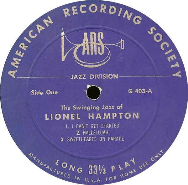 Lionel Hampton : The Swinging Jazz Of Lionel Hampton (LP, Comp)