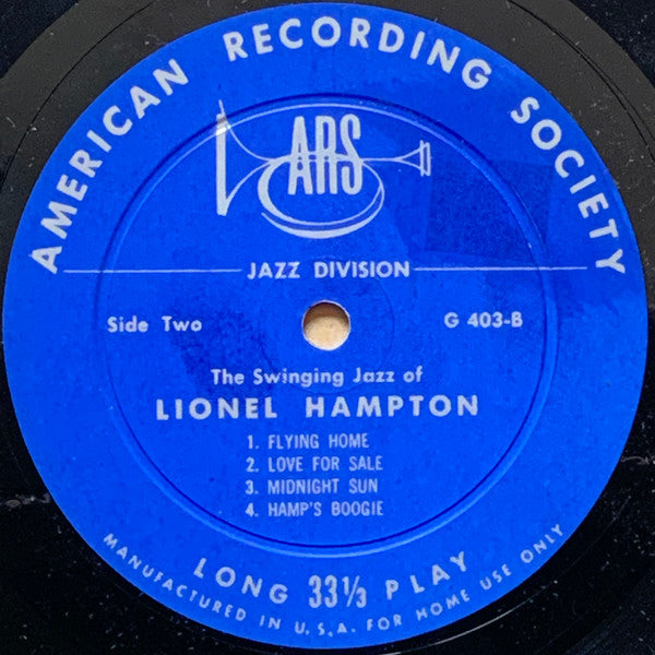 Lionel Hampton : The Swinging Jazz Of Lionel Hampton (LP, Comp)