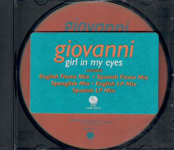 Giovanni (21) : Girl In My Eyes (CD, Single, Promo)