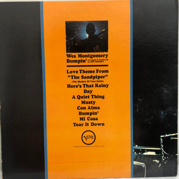 Wes Montgomery : Bumpin' (LP, Album, Mono, Gat)