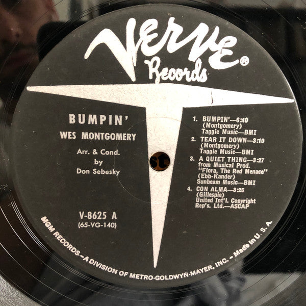 Wes Montgomery : Bumpin' (LP, Album, Mono, Gat)