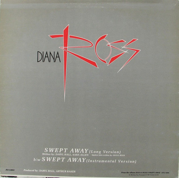 Diana Ross : Swept Away (12", Single, Ind)
