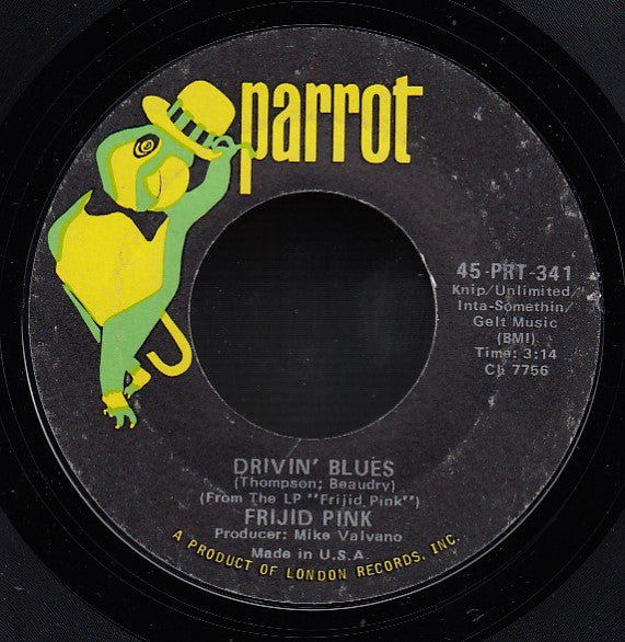 Frijid Pink : The House Of The Rising Sun (7", Single, Styrene, Ter)