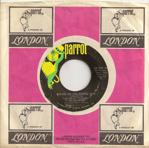 Frijid Pink : The House Of The Rising Sun (7", Single, Styrene, Ter)