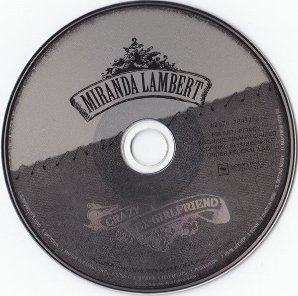 Miranda Lambert : Crazy Ex-Girlfriend (CD, Album)