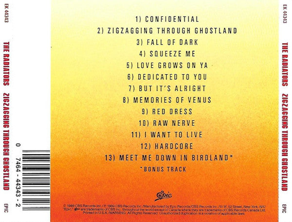 The Radiators : Zig-Zaggin' Through Ghostland (CD, Album)