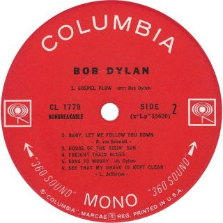 Bob Dylan : Bob Dylan (LP, Album, Mono, RE, San)