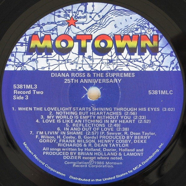 The Supremes : 25th Anniversary (3xLP, Comp, RM, SRP)