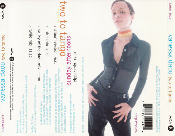 Vanessa Daou : Two To Tango (CD, Maxi)