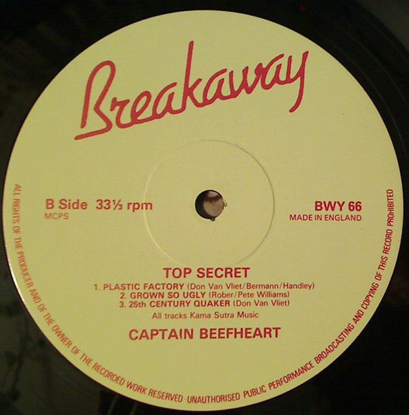 Captain Beefheart : Top Secret (LP, Comp)