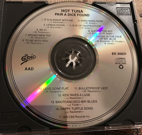 Hot Tuna : Pair A Dice Found (CD, Album)