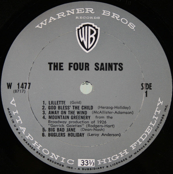 The Four Saints : A Most Refreshing New Group (LP, Album, Mono)