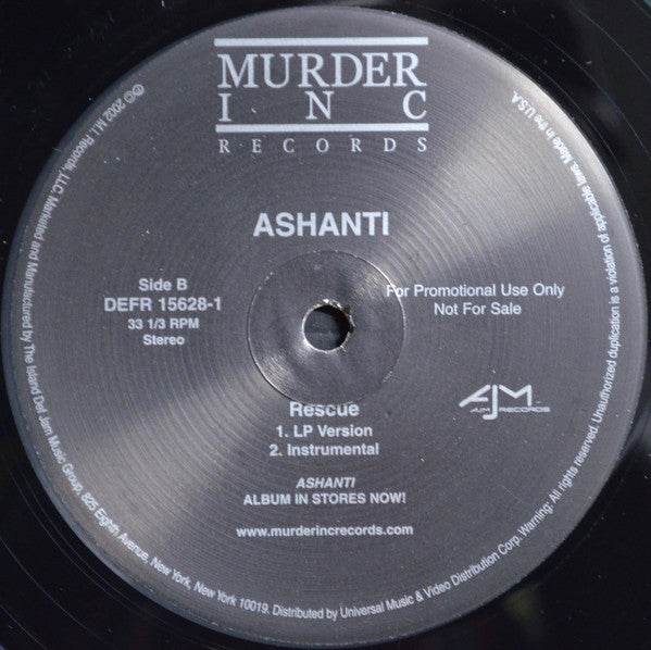Ashanti : Baby (12", Single, Promo)