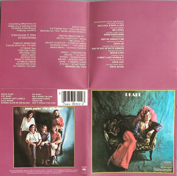 Janis Joplin : Pearl (CD, Album, RE)