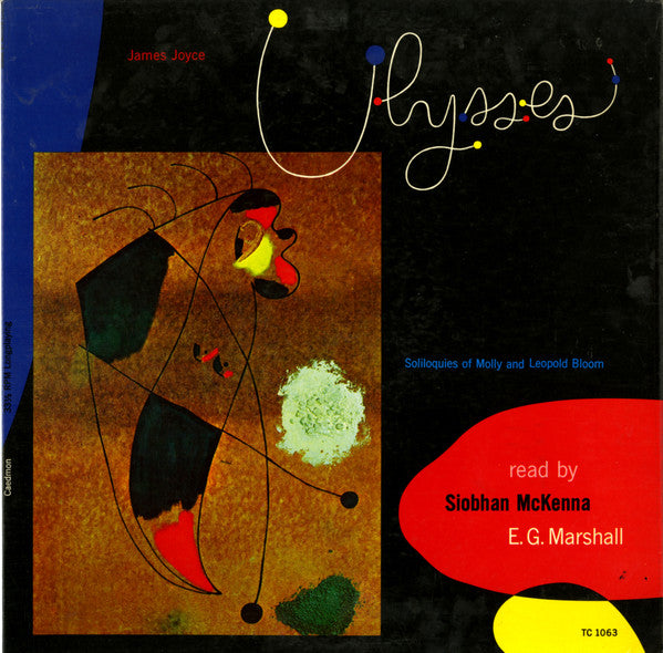 James Joyce read by Siobhan McKenna, E.G. Marshall : Ulysses:  Soliloquies Of Molly And Leopold Bloom (LP)