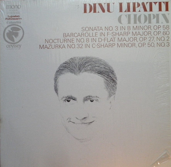 Frédéric Chopin, Dinu Lipatti : Sonata N. 3 In B Minor, Op. 58 / Barcarolle In F-Sharp Major, Op. 60 / Nocturne No. 8 In D-Flat Major, Op. 27, No. 2 / Mazurka No. 32 In C-Sharp Minor, Op. 50, No. 3 (LP, Mono)