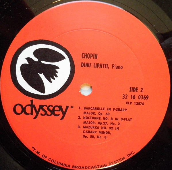 Frédéric Chopin, Dinu Lipatti : Sonata N. 3 In B Minor, Op. 58 / Barcarolle In F-Sharp Major, Op. 60 / Nocturne No. 8 In D-Flat Major, Op. 27, No. 2 / Mazurka No. 32 In C-Sharp Minor, Op. 50, No. 3 (LP, Mono)