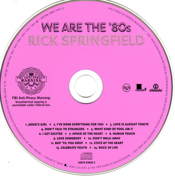 Rick Springfield : Rick Springfield (CD, Comp)