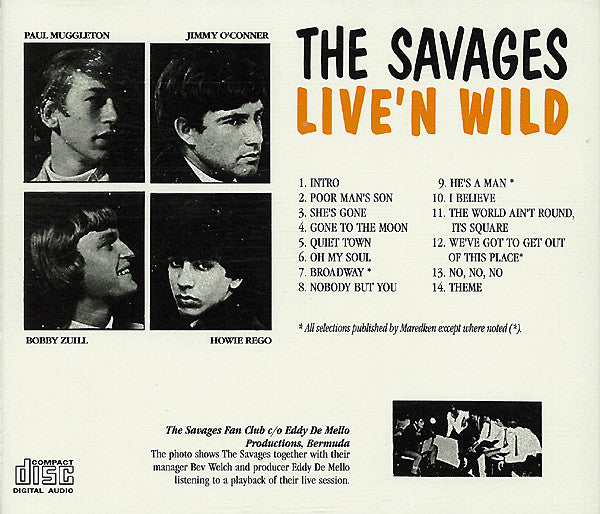The Savages (2) : Live'n Wild (CD, Album)