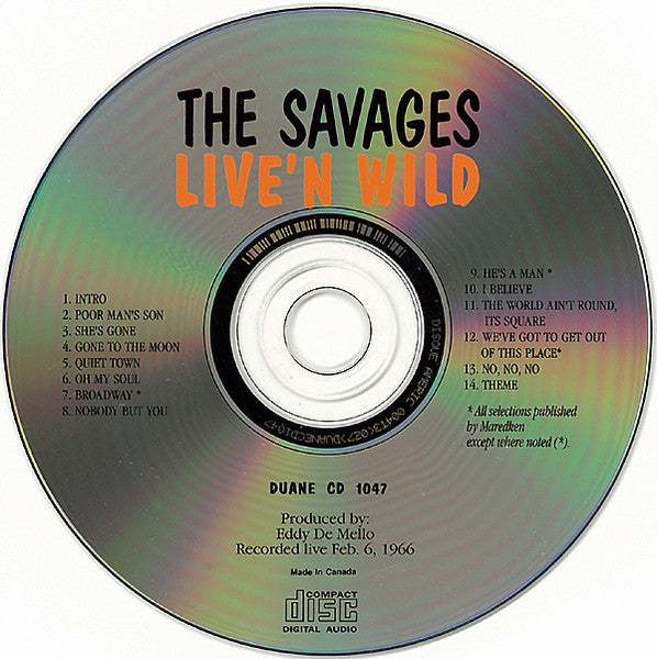 The Savages (2) : Live'n Wild (CD, Album)