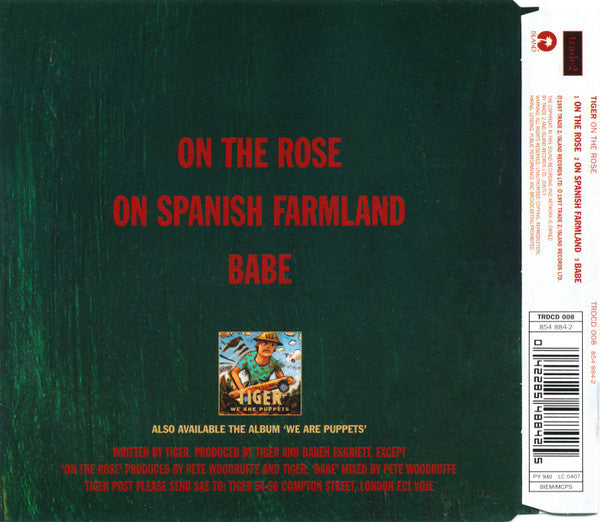 Tiger (6) : On The Rose (CD, Single, Gol)