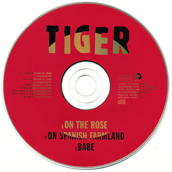 Tiger (6) : On The Rose (CD, Single, Gol)