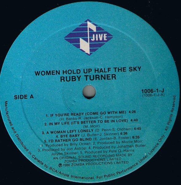 Ruby Turner : Women Hold Up Half The Sky (LP, Album)